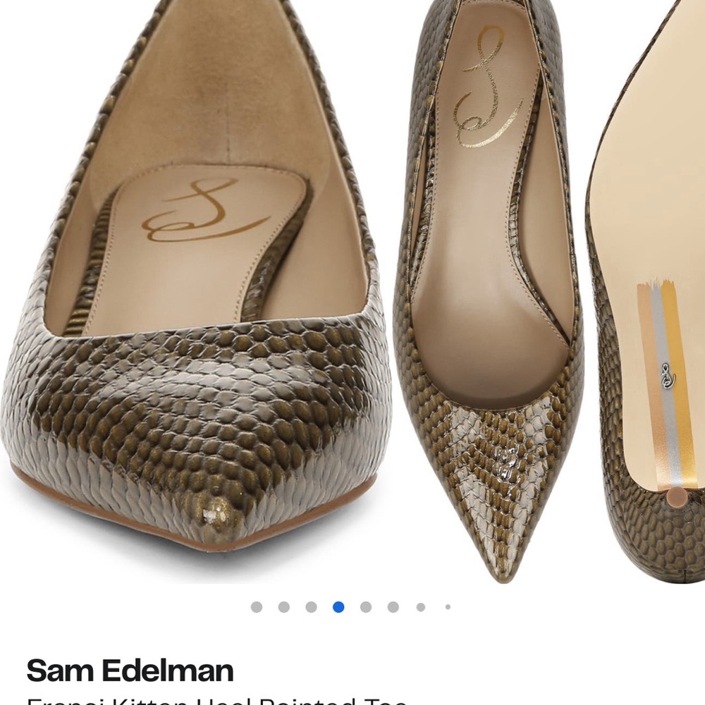 Sam Edelman Franci Kitten Heel Pointed Toe Pump - Picture 3 of 4